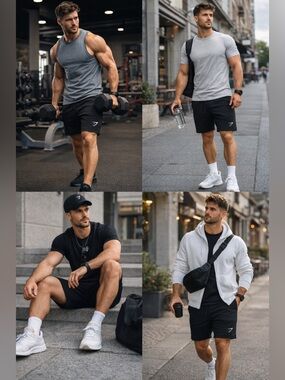 Gymshark Black Athletic Training Shorts